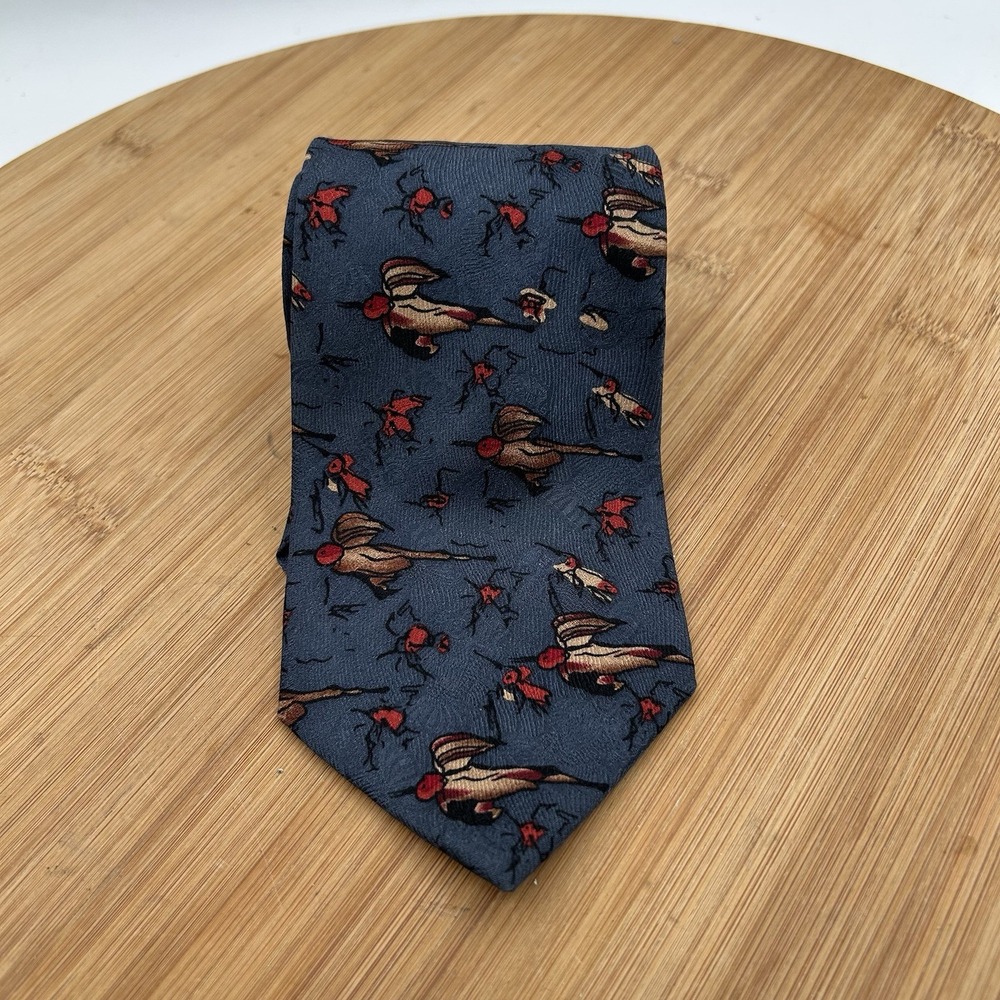 Vtg Jerry Garcia Collector's Edition Tie Hummingbird Silk Necktie 56" x 3.75"‎